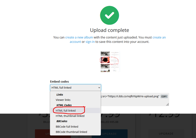 upload